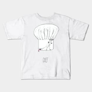 Chef's Hat with rat Kids T-Shirt